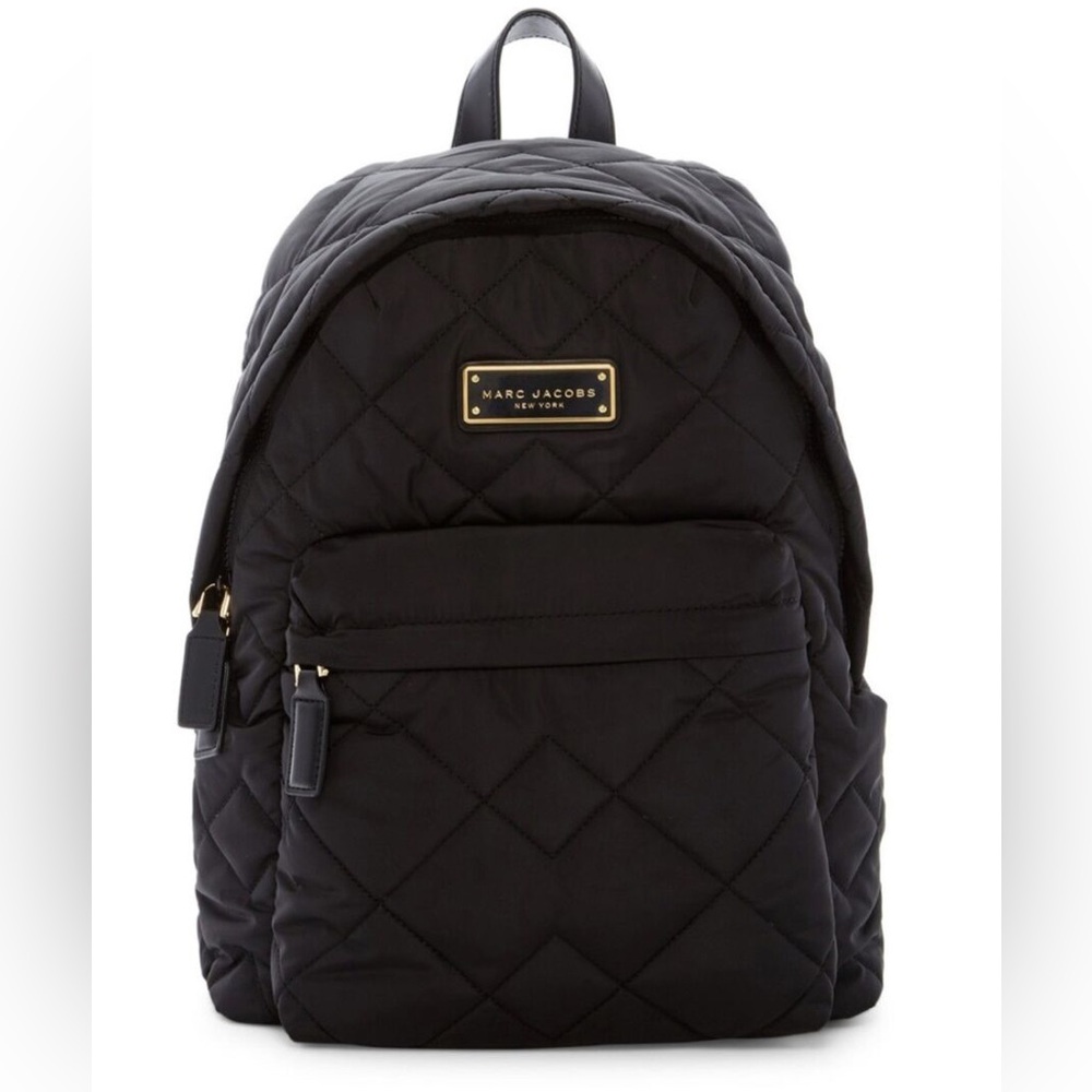 Marc Jacobs Black Quilted Backpack